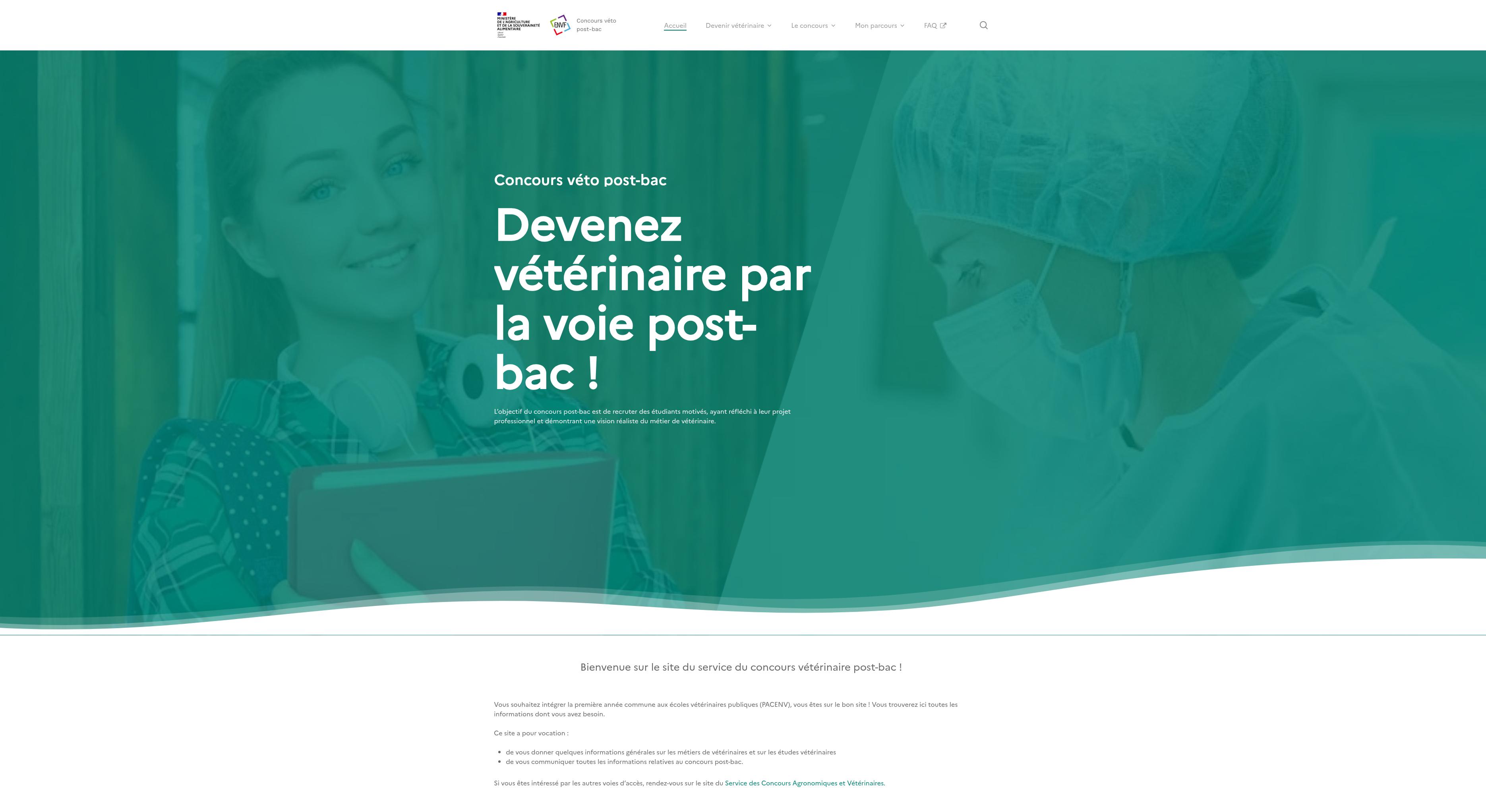 Concours vétérinaire Post-bac 2024 – WordPress